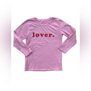 Elisabeth + Faith Size 8 lover Long Sleeve Tee